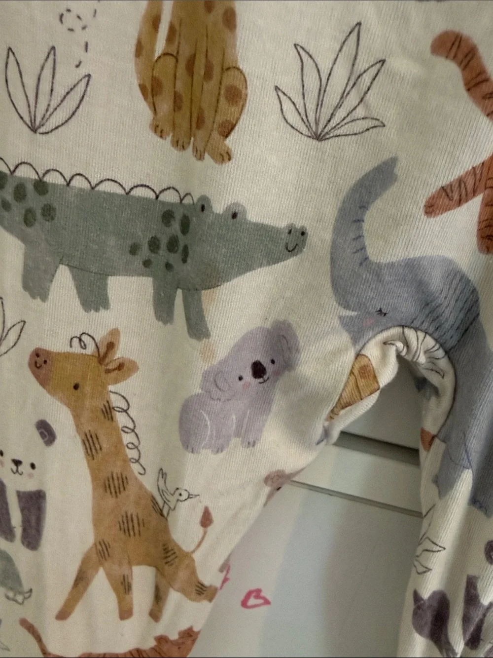 Little Sleepies One Piece Zippy Pajamas Zoo Animals Unisex 6-9 months PLAY